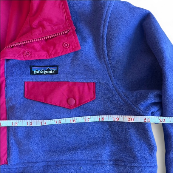 Purple and Pink Patagonia Fleece Pullover reversible sweater - Picture 5 of 8